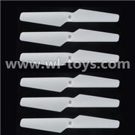 MJX X600 RC Quadcopter parts-09 Main rotor blades,Propellers(6pcs)-White